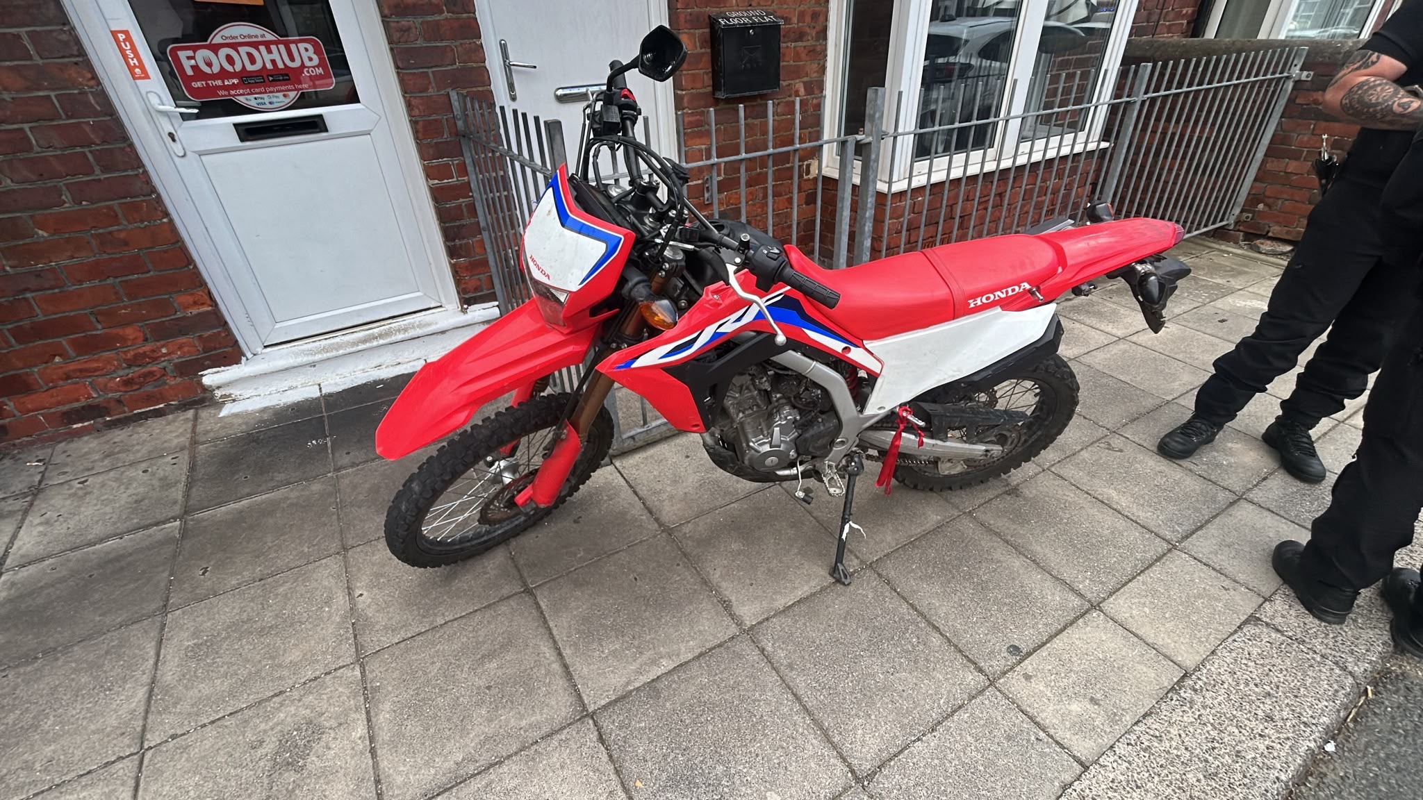 A picture of the Honda motorbike