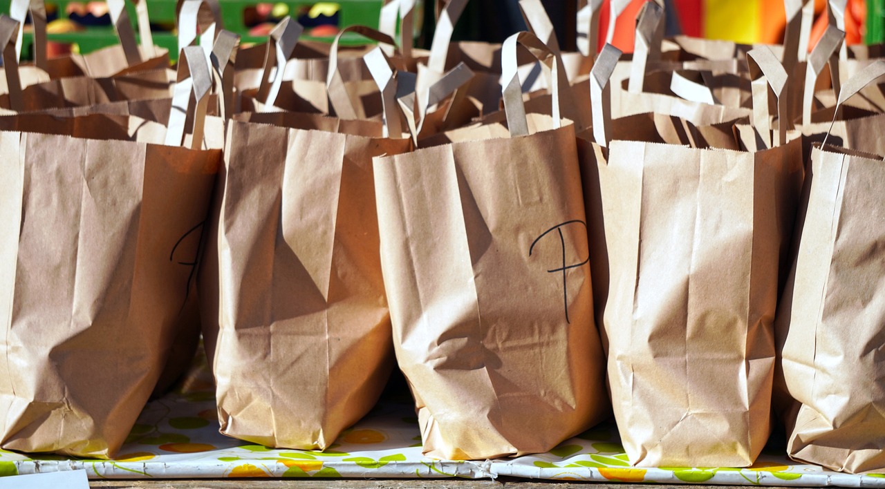 A picture of shopping bags