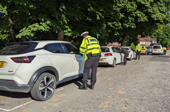 Drink drive checks in Durham City 