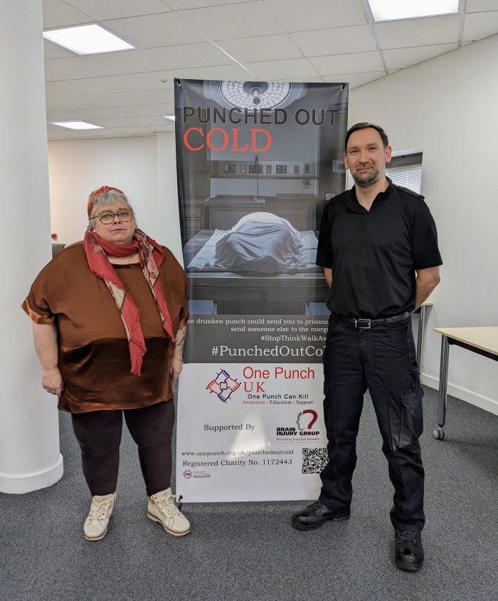 Maxine Thompson-Curl and Inspector Paul Mawson