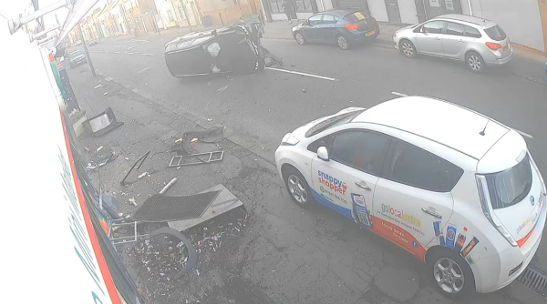 The aftermath of a collision