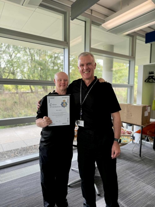 Barry Cairns and DCC Ciaron Irvine