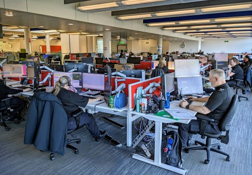Control room staff