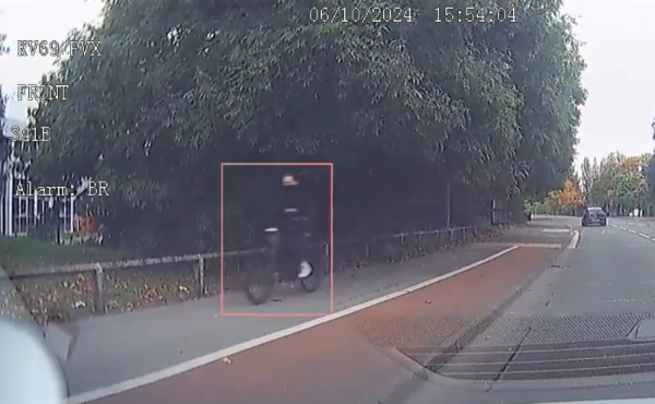 Nathan Smith on a bike on Yarm Road