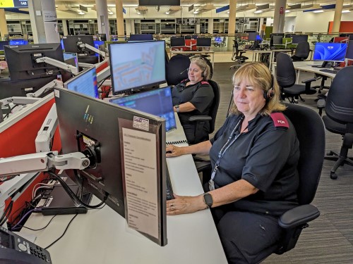 Dispatchers Hilary and Angela
