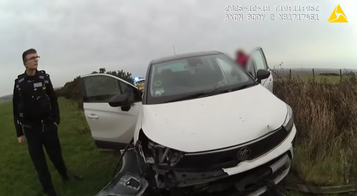 Car involved in collision