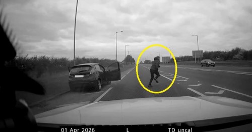 Dangerous driver runs from car