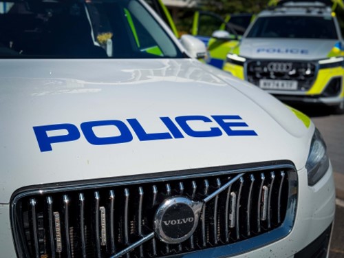 A police car