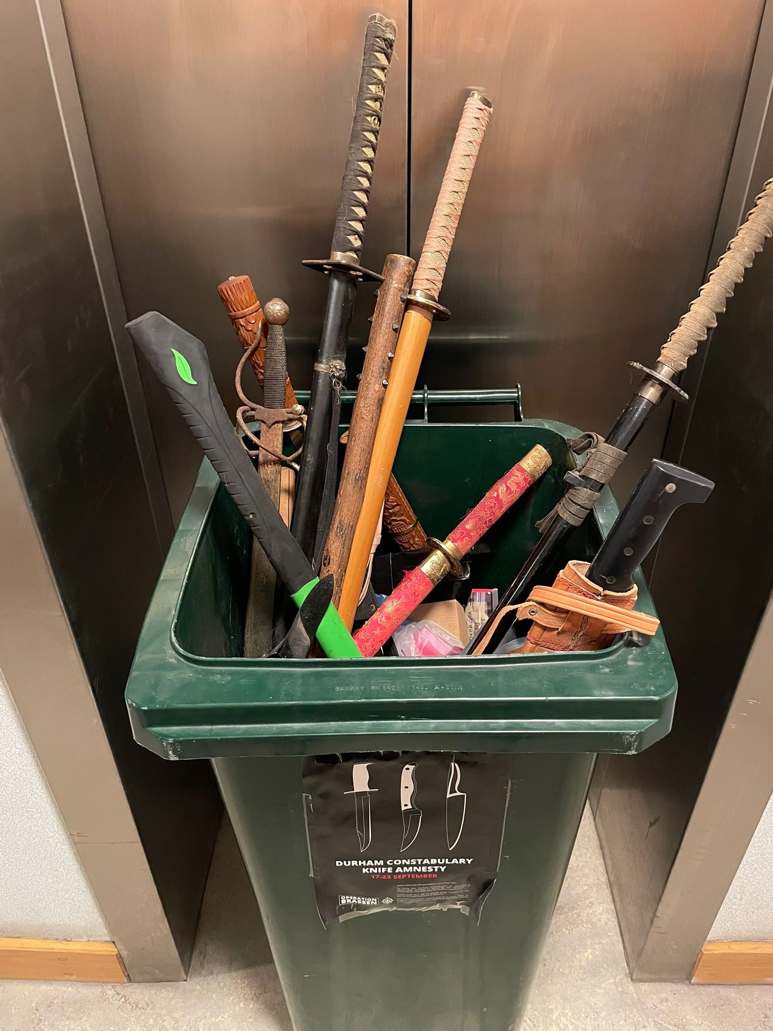 Knives surrendered