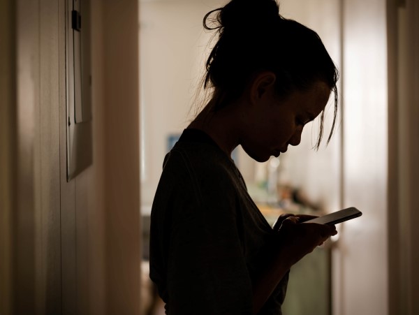 Woman on phone