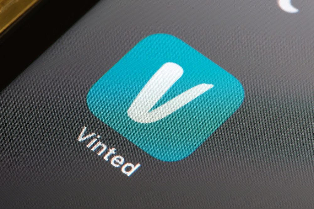 Vinted app on phone