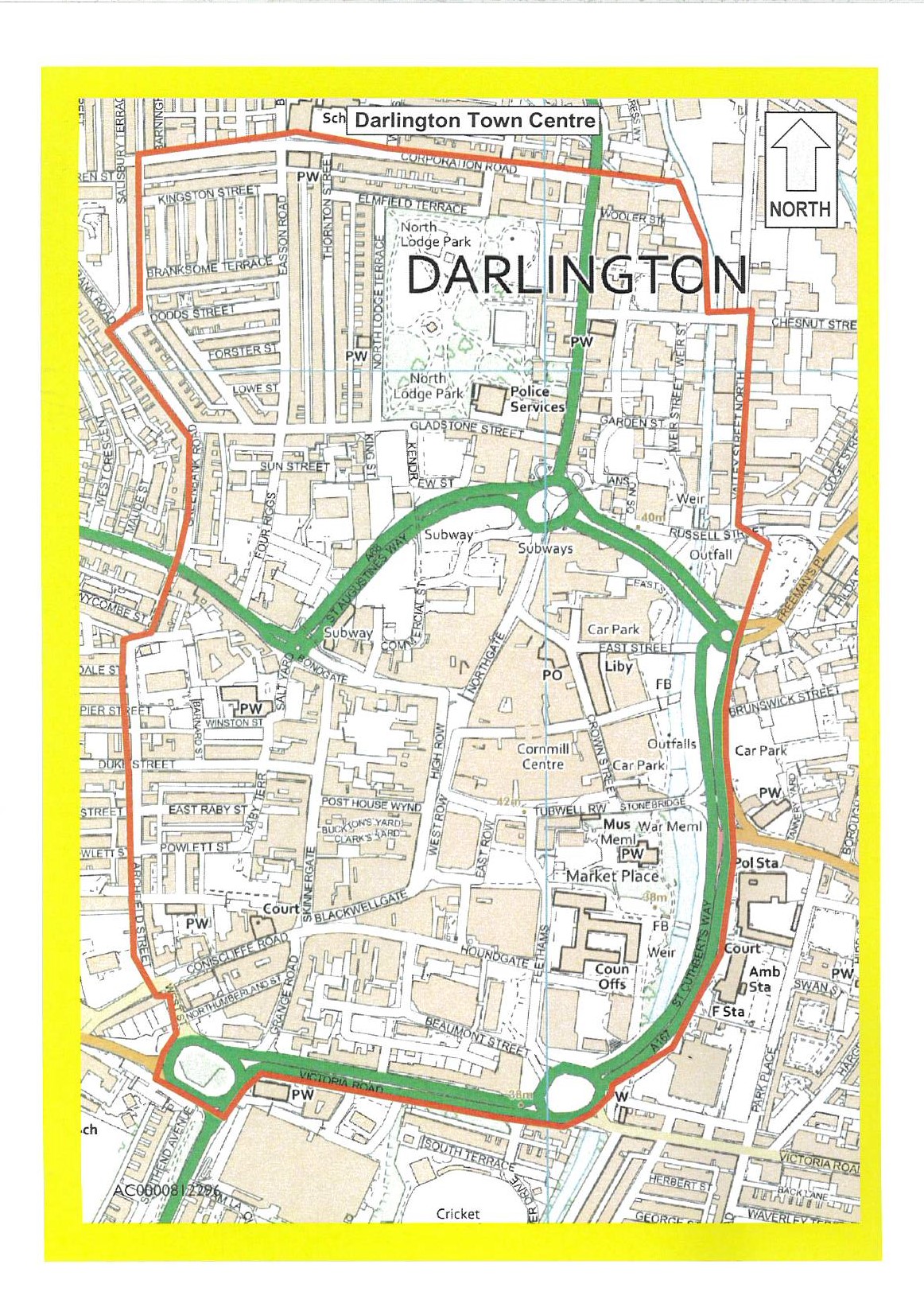 Darlington map