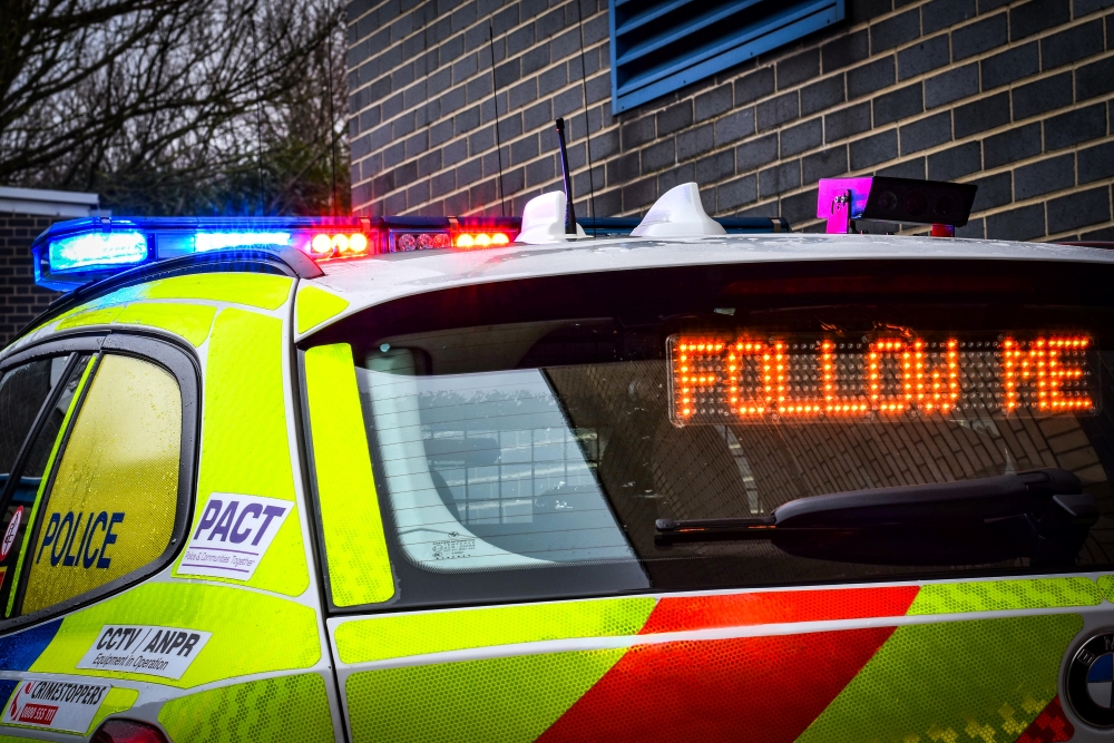 RPU car with follow me sign