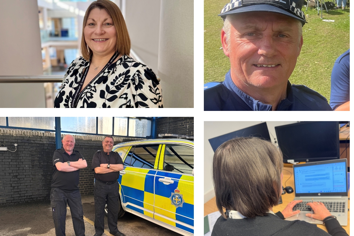 Police staff collage