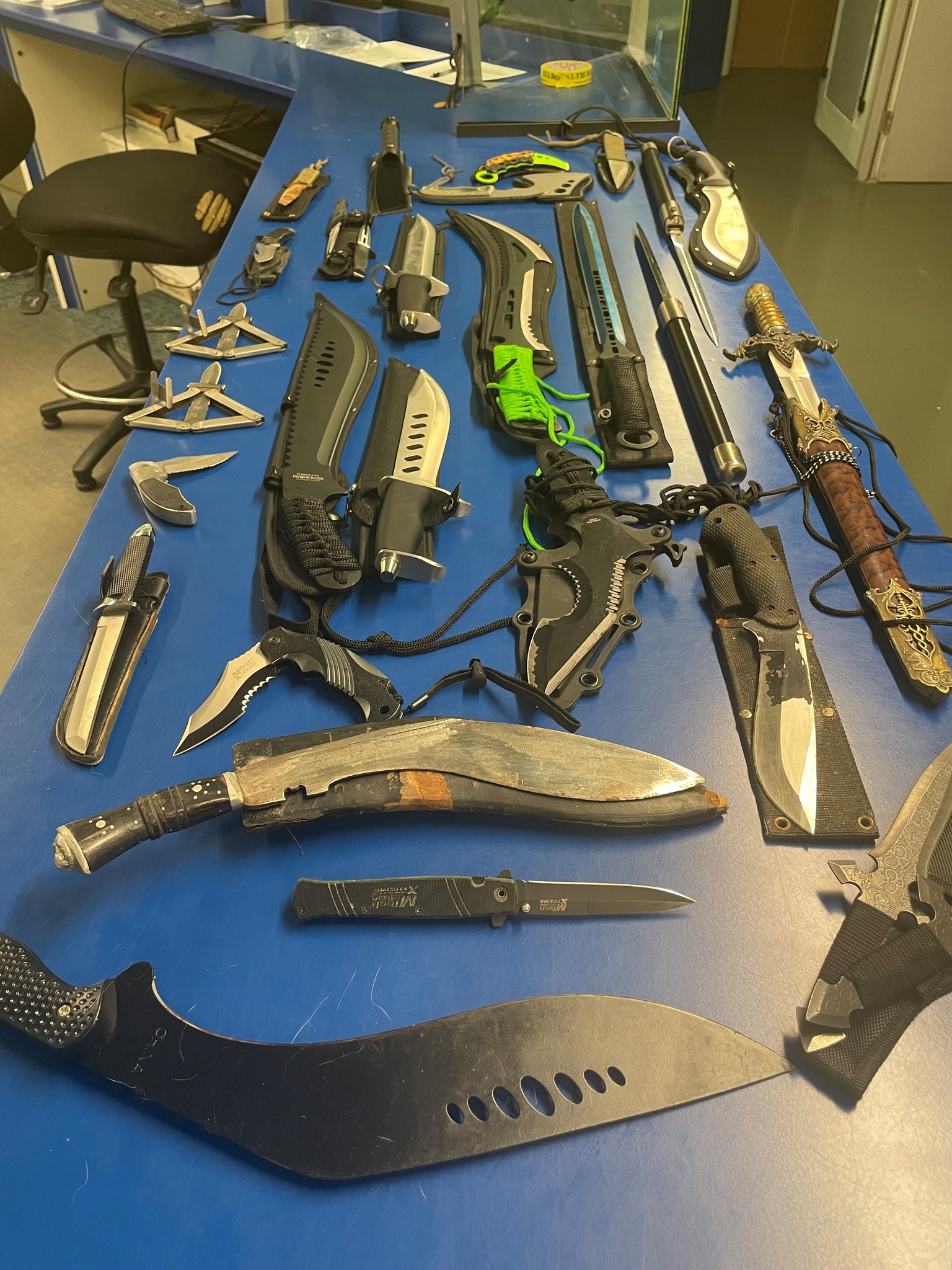 Knives handed in